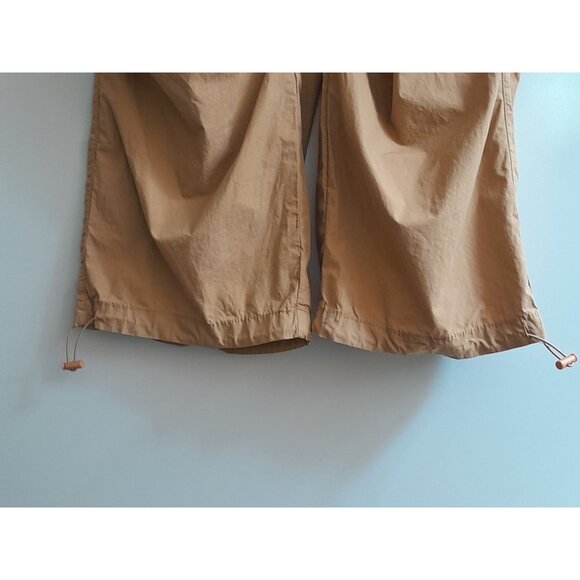 New Refuge Retro Slouchy Oversized Grunge Parachute Pants Light Cinnamon Size L - Picture 6 of 9